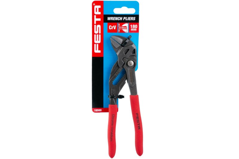 Kleště SIKO CrV 180mm s rovnými čelistmi 0-40mm FESTA 16500