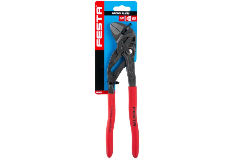 Kleště SIKO CrV 250mm s rovnými čelistmi 0-52mm, FESTA, 16501