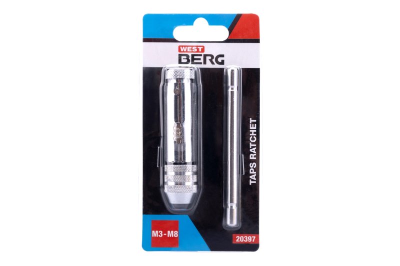 Vratidlo ráčnové na závitníky WESTBERG M3-M8 20397
