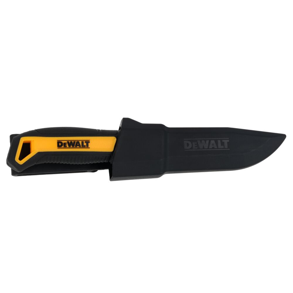 Řemeslnický nůž s pevným ostřím 90 mma plastovým pouzdrem na opasek DeWALT DWHT9-10354