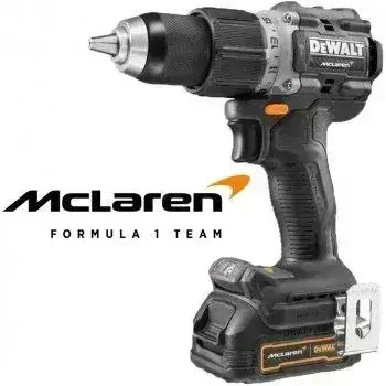 DCD85MP2T DeWalt Bezuhlíková aku příklepová vrtačka 18V 2x5,0Ah McLaren Design limitovaná edice