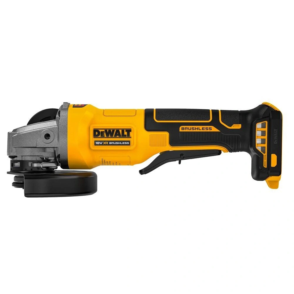 DCG408N DeWALT Aku úhlová bruska 125 mm, 18V XR, páčkový spínač, samostatný stroj
