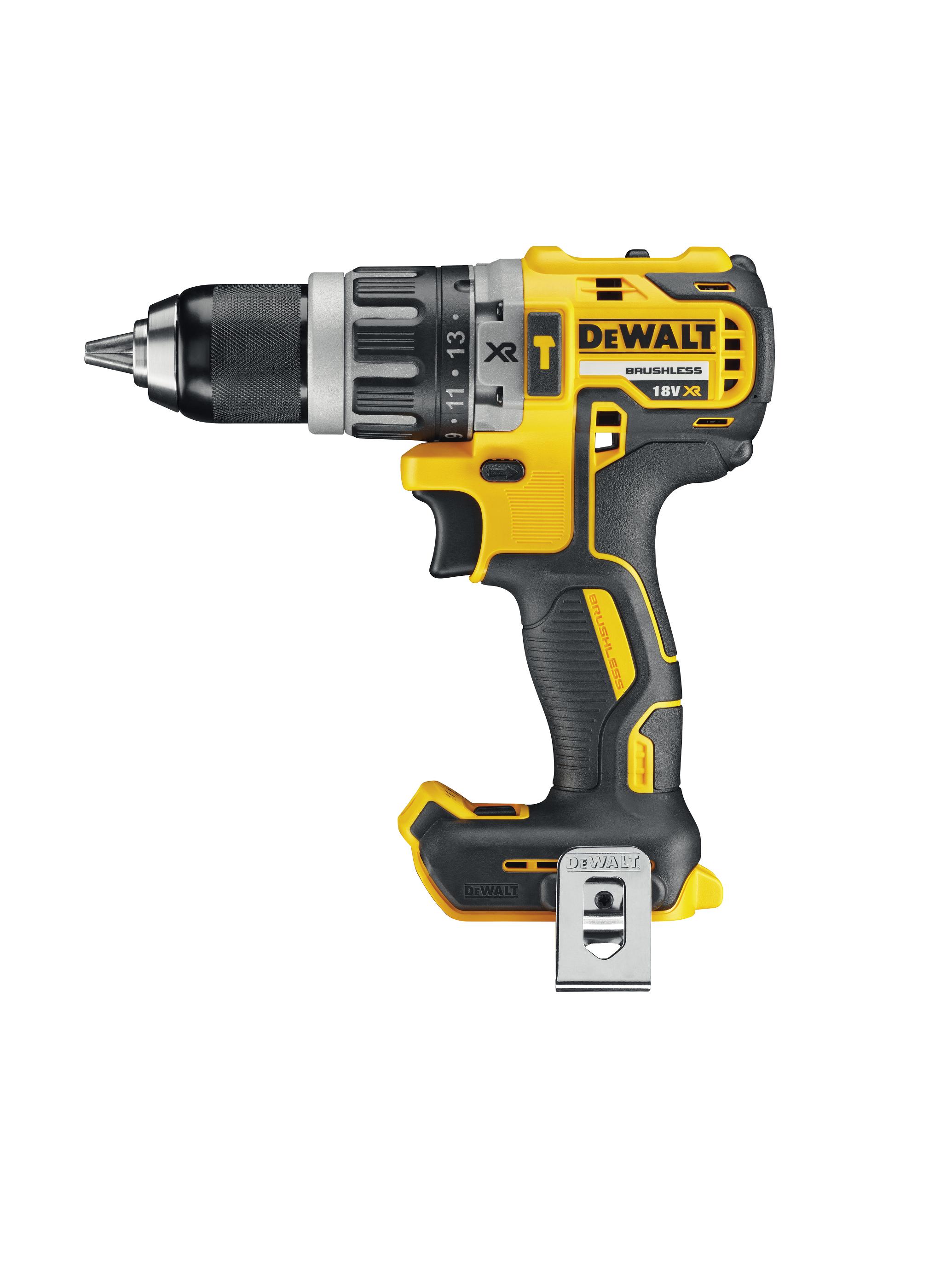 DCD796NT DeWALT Bezuhlíková příklepová vrtačka/ šroubovák 18V XR samostatný stroj v kufru TSTAK