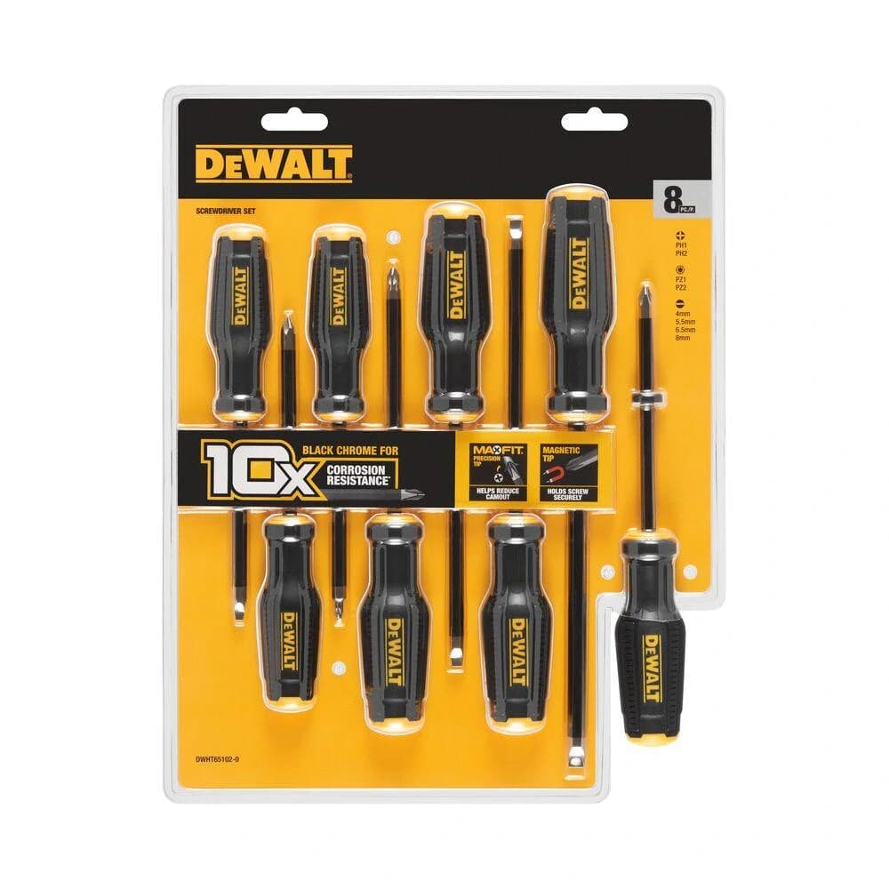 8dílná sada šroubováků MAXFIT, SL, PH, PZ DeWALT DWHT65102-0