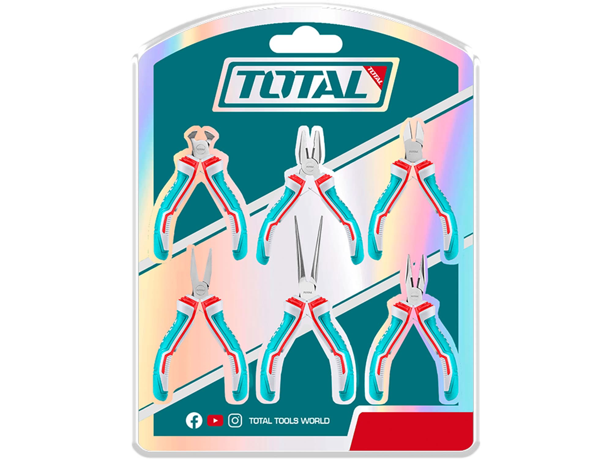 Sada mini kleští pro jemnou mechaniku 6 ks TOTAL THT1K0511