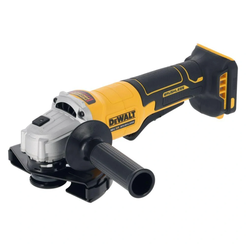 DCG408N DeWALT Aku úhlová bruska 125 mm, 18V XR, páčkový spínač, samostatný stroj