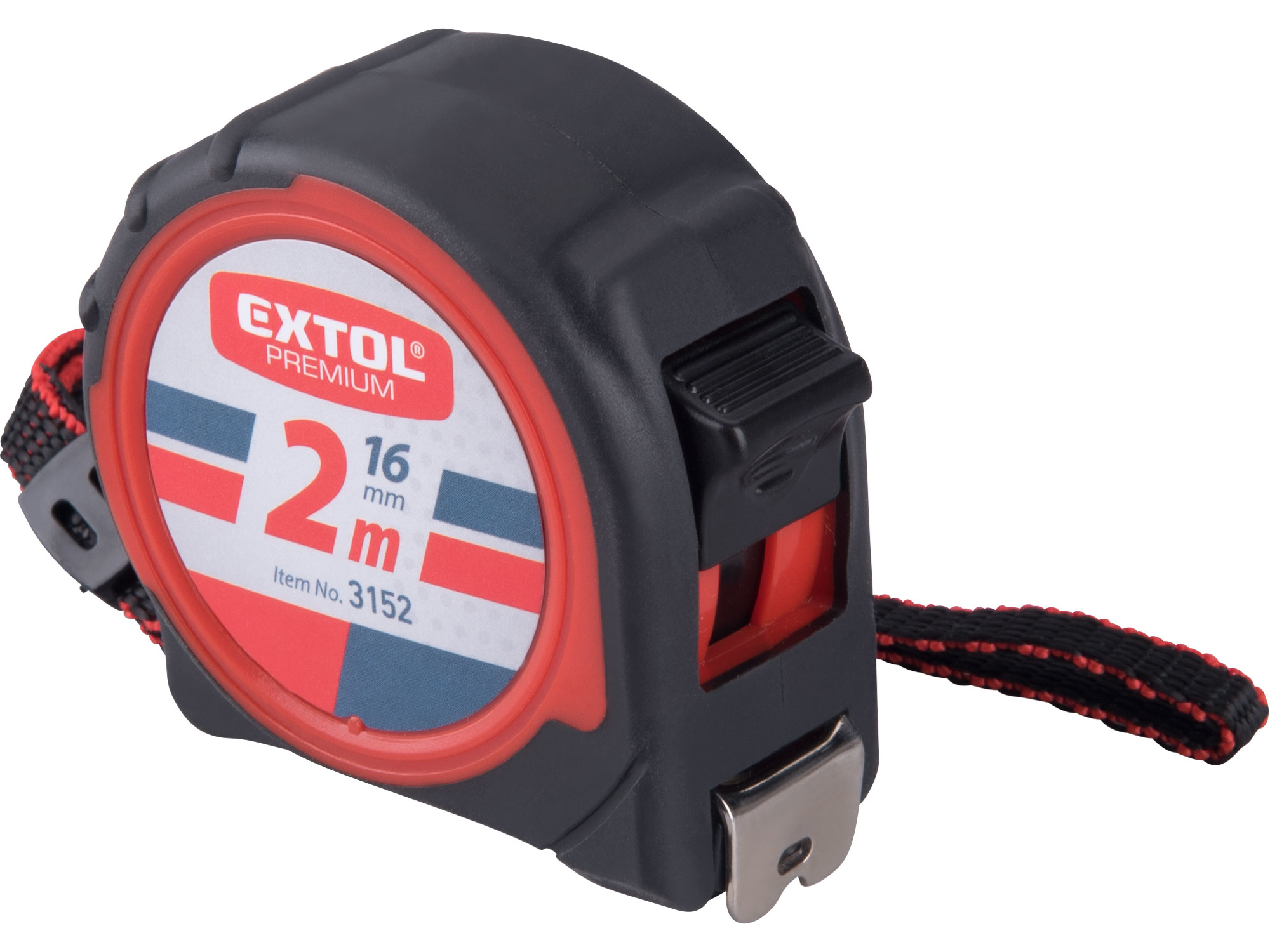 Metr svinovací, 2m, š. pásku 16mm, EXTOL PREMIUM 3152