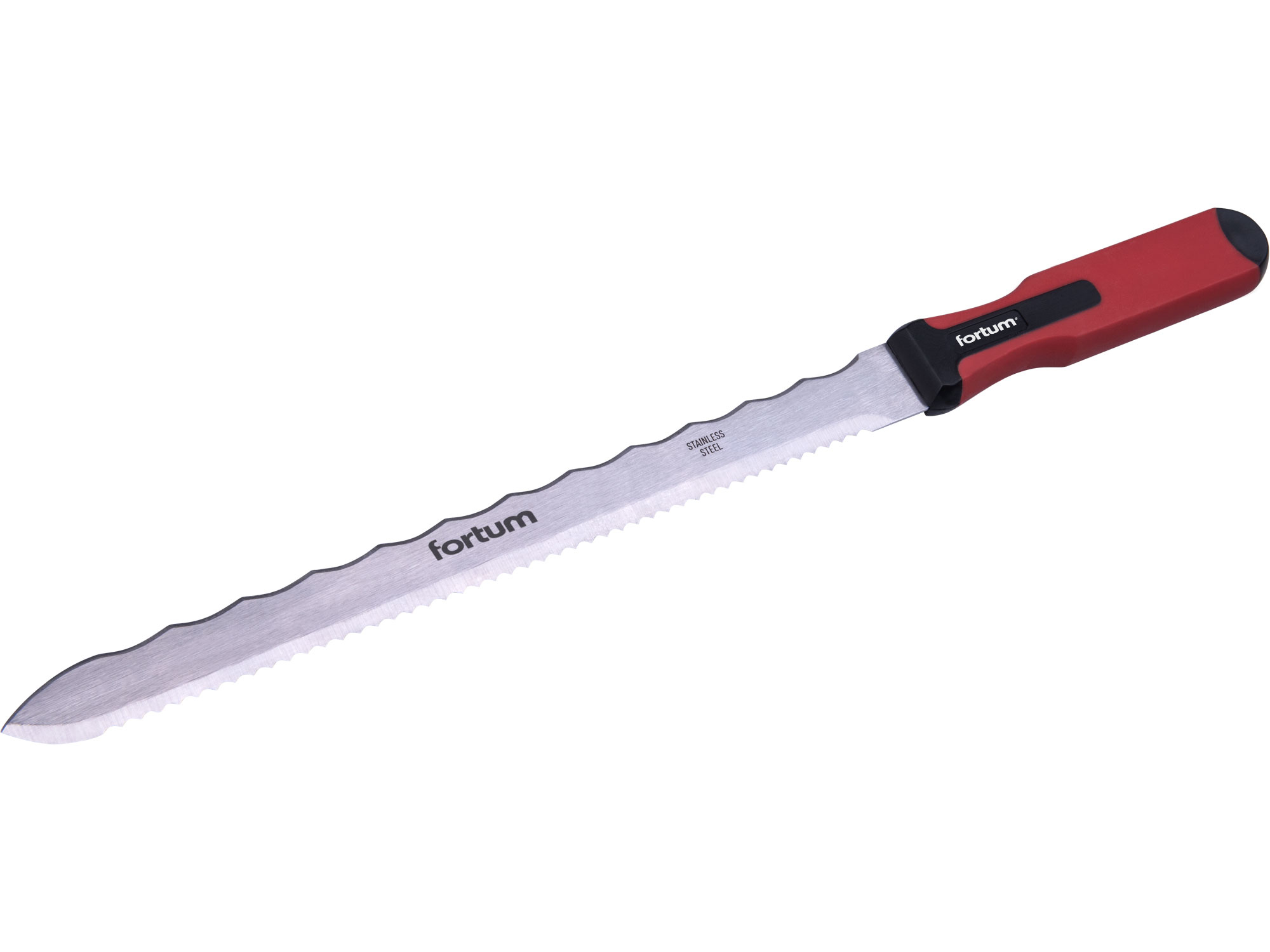 Nůž na minerální vatu a izolační hmoty, nerez, 470/280mm, FORTUM, 4780503