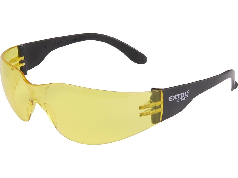 Brýle ochranné žluté, žluté, s UV filtrem, EXTOL CRAFT, 97323