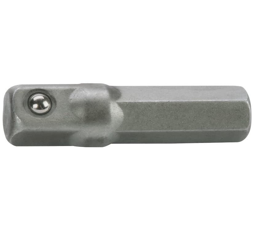 Adaptér z hrotu 1/4" na čtyřhran 1/4", L 26mm, FORTUM, 4701914