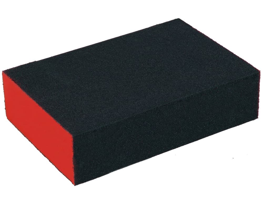 Brusná houba, 100x70x25mm, P80, čtyřstranná, abrazivo-korund, EXTOL PREMIUM, 8803663