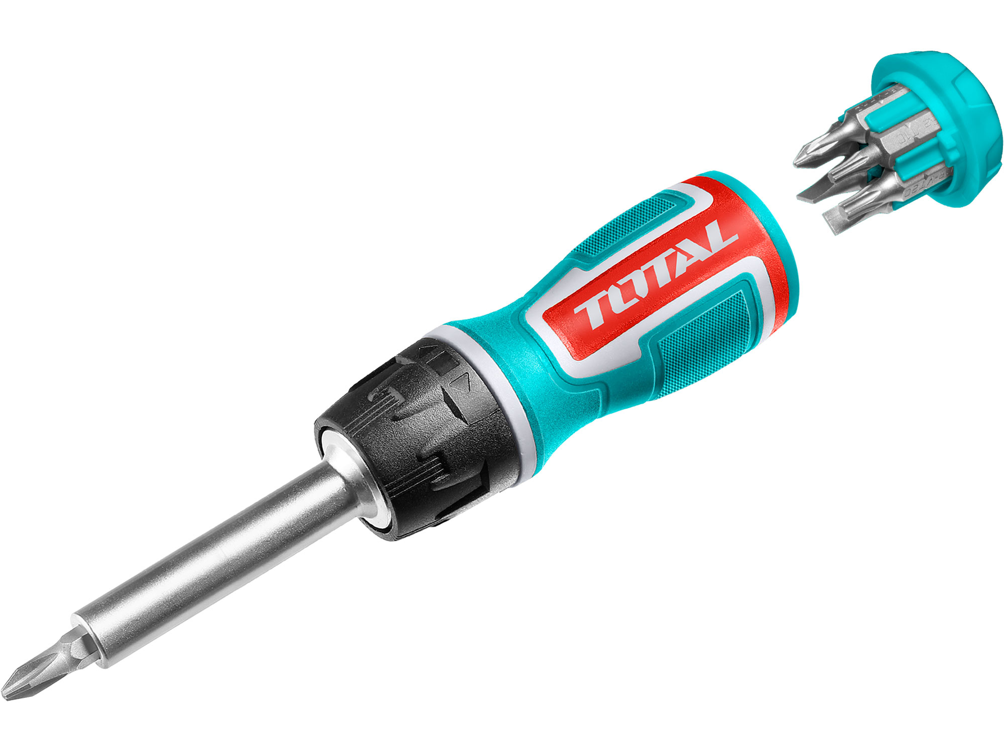 Šroubovák řáčnový 8 v 1, industrial, CrV TOTAL TACSD30086