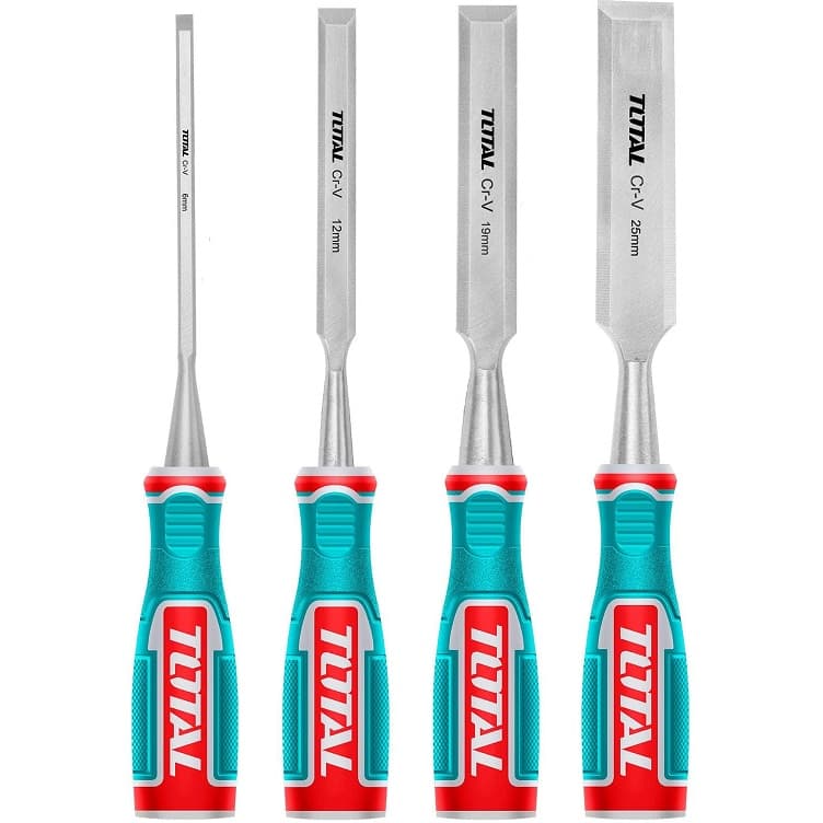 Dláta, sada 4ks, industrial TOTAL THT41K0401