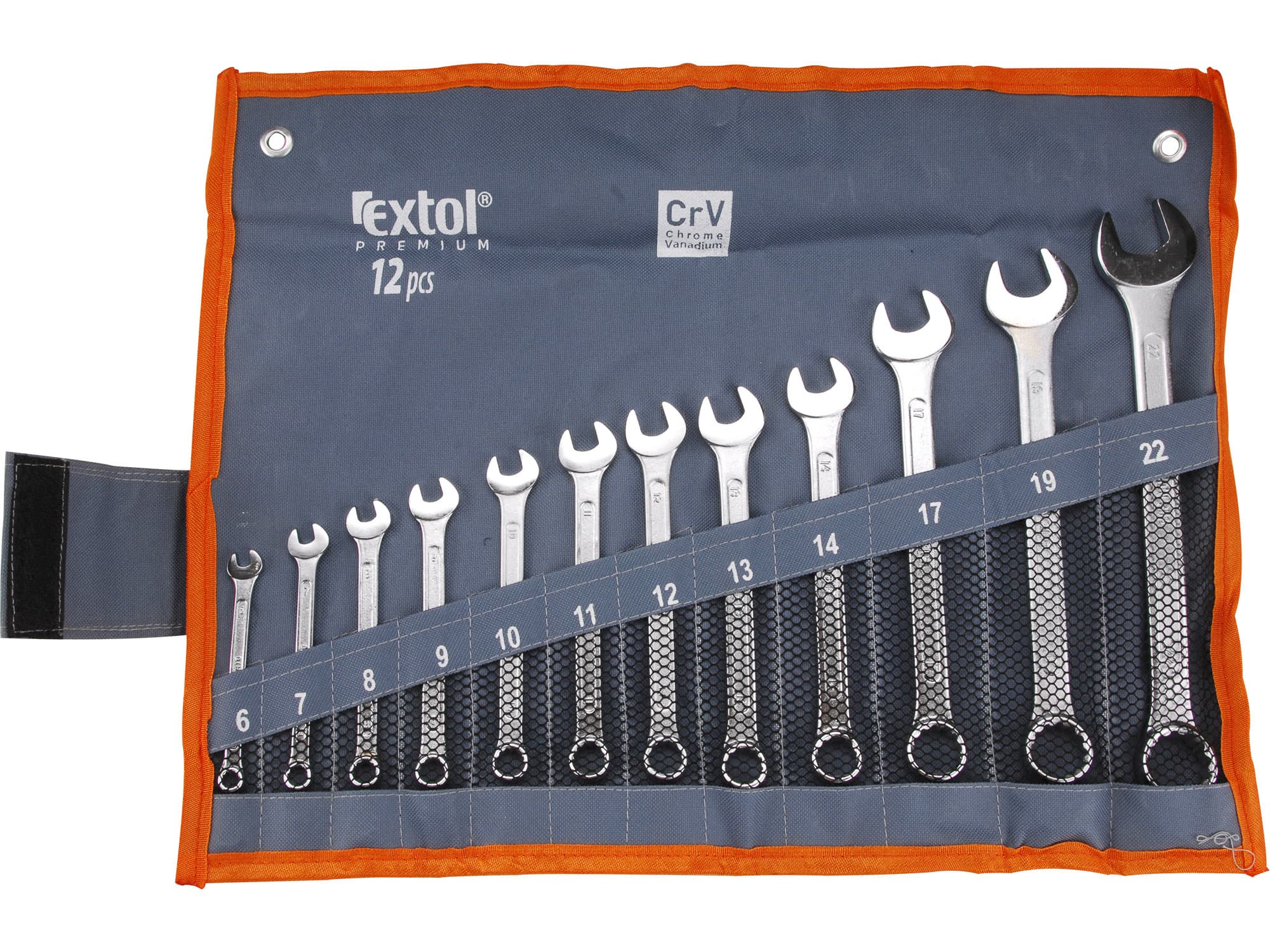 Sada očkoplochých klíčů 12 ks, 6–22 mm, EXTOL Premium 6333