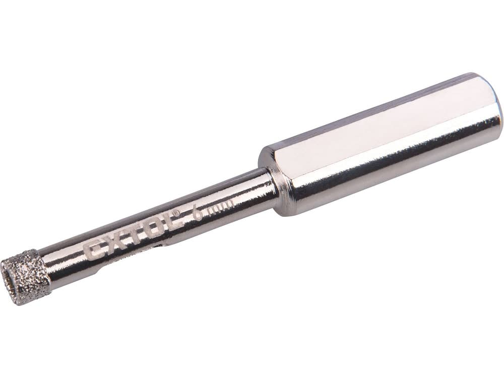 Diamantová vykružovací korunka na sklo a keramiku Ø 6 mm Extol Premium 8801977