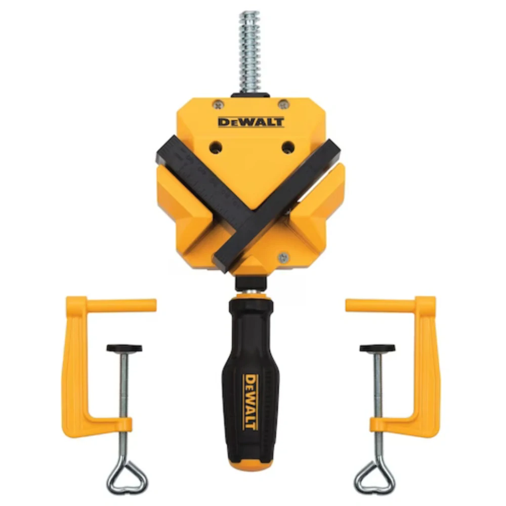 Pravoúhlá svěrka rohová se stolovými svěrkami  DeWALT DWHT83853