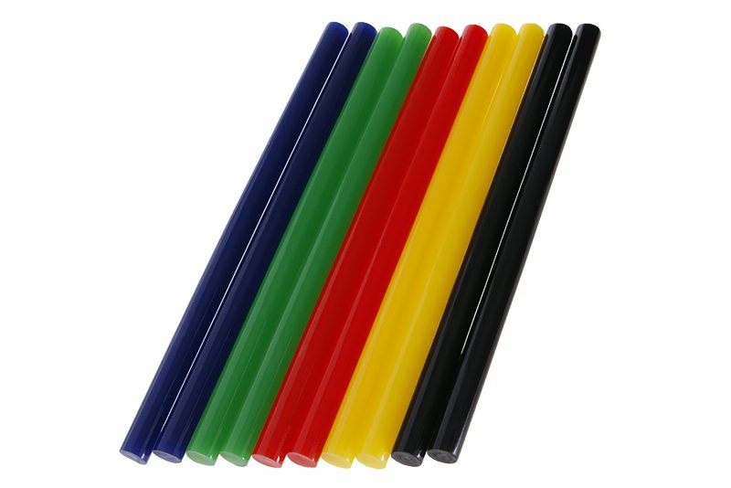Tavné tyčinky barevné 11.2x200 mm, 10ks LEVIOR 89990